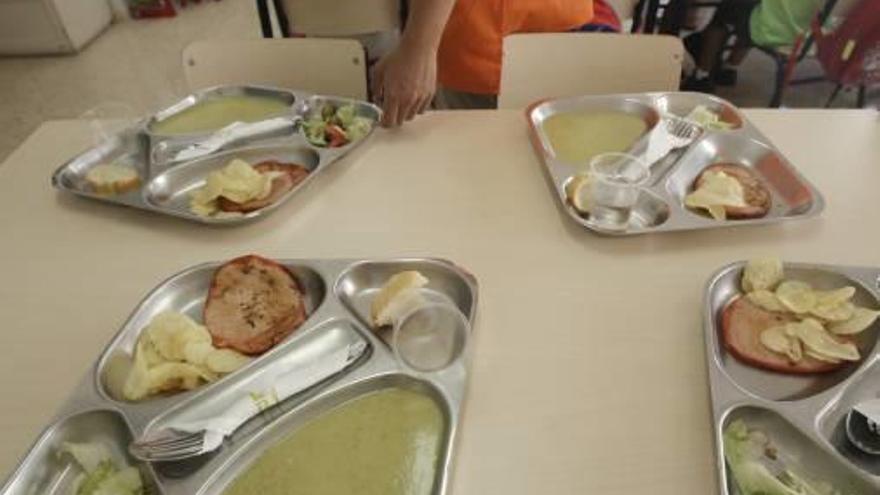 Comedor escolar en un colegio de la provincia.