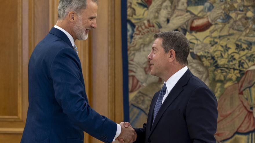 Felipe VI recibe a Page y muestra su &quot;interés y cariño&quot; por Castilla-La Mancha