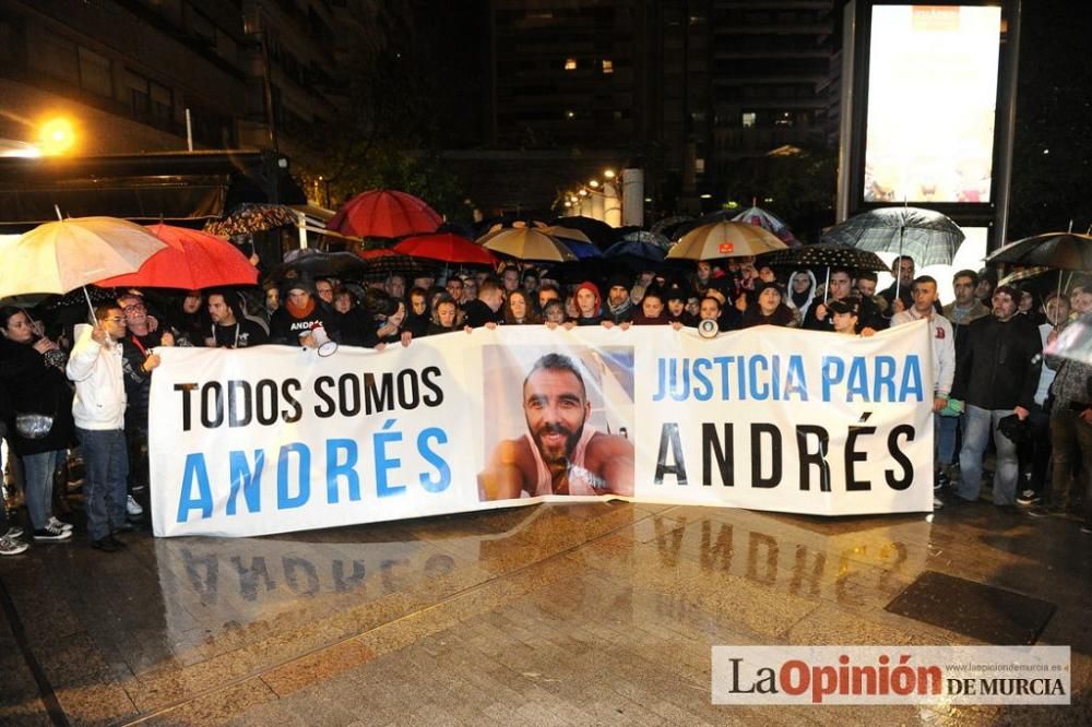 Protesta por la agresión a Andrés Martínez