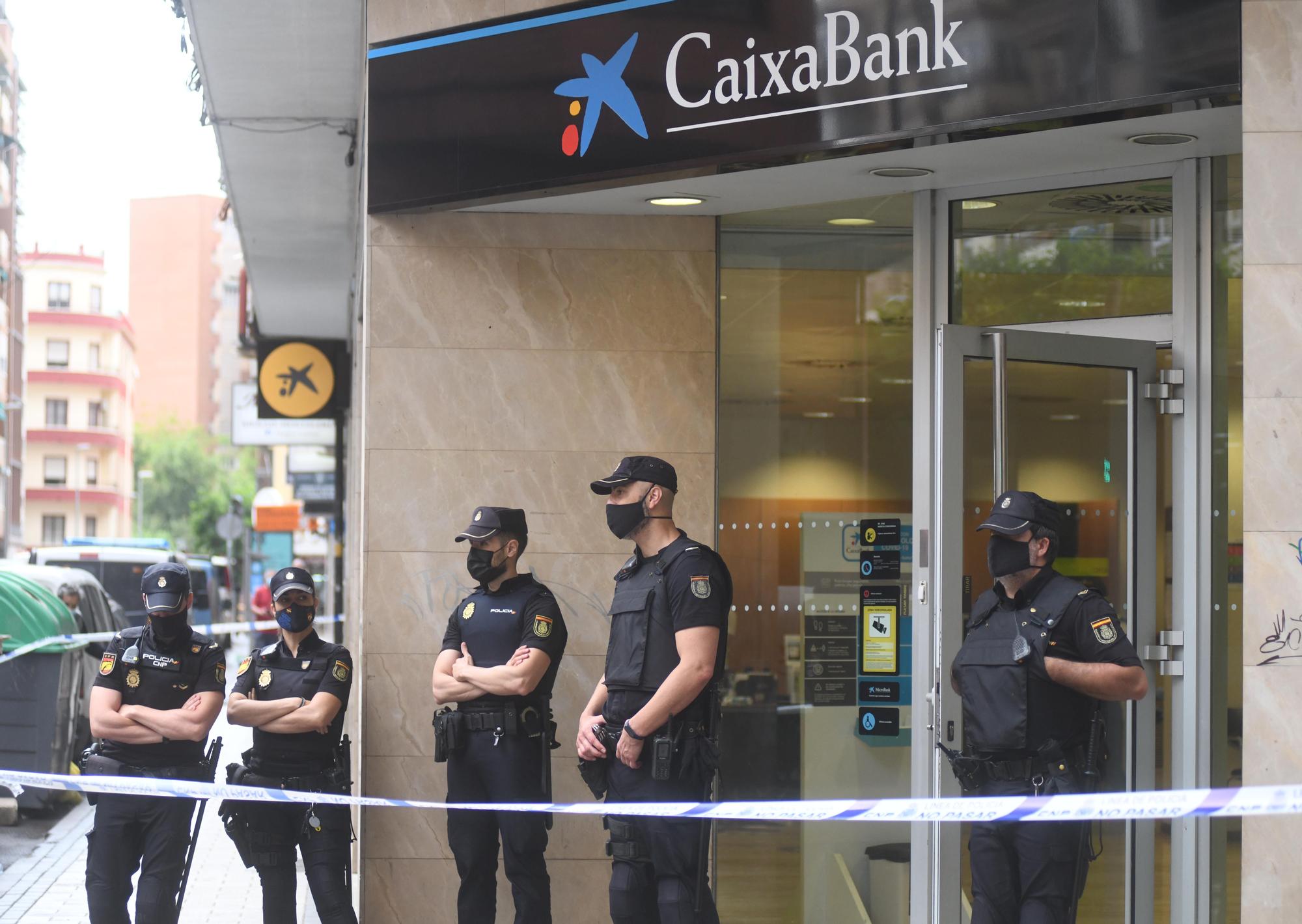 Atraco en una sucursal bancaria en Murcia