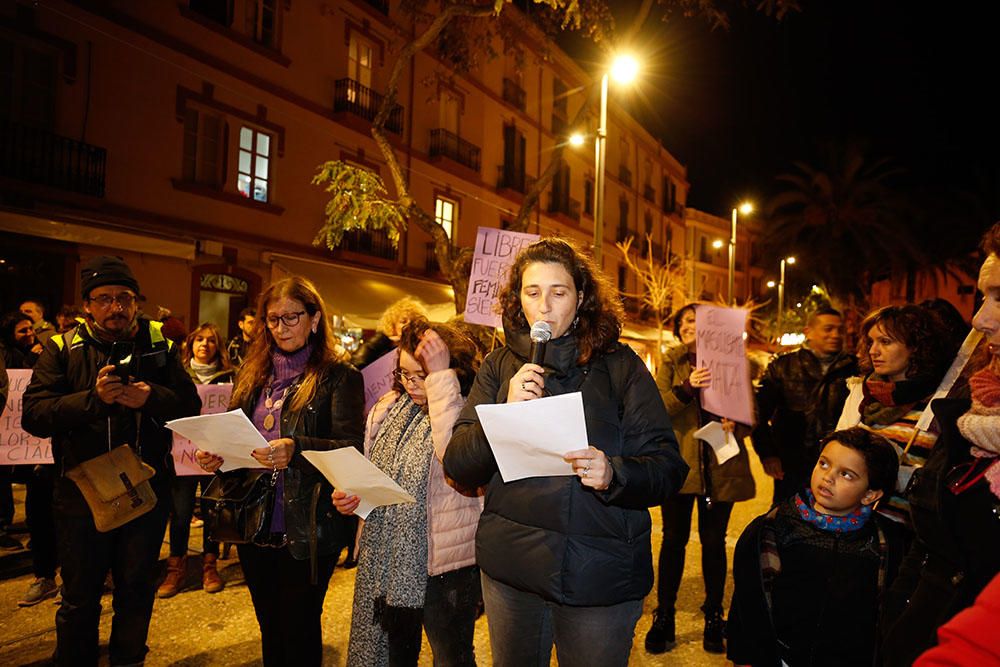 Unas 300 personas se manifiestan en Ibiza y Formentera en apoyo a las feministas andaluzas