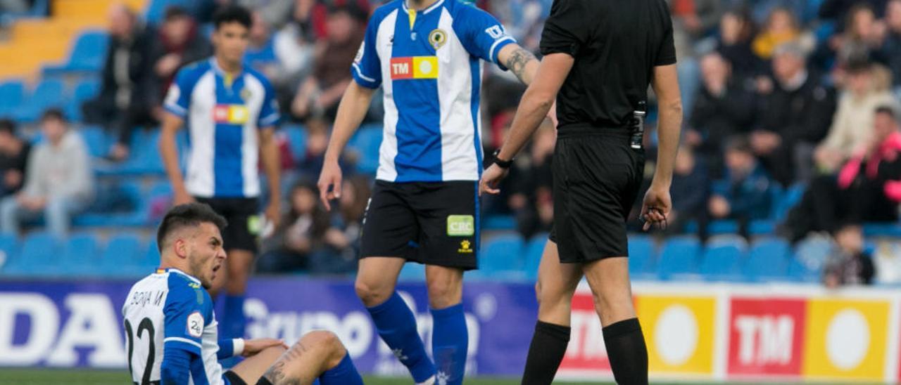 Yeray y Borja, ante el Ejea.