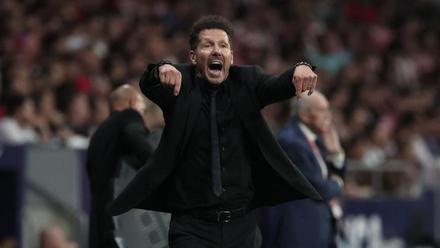 Diego Simeone, en el partido ante el Real Madrid