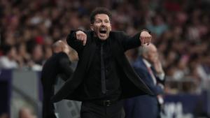 Diego Simeone, en el partido ante el Real Madrid