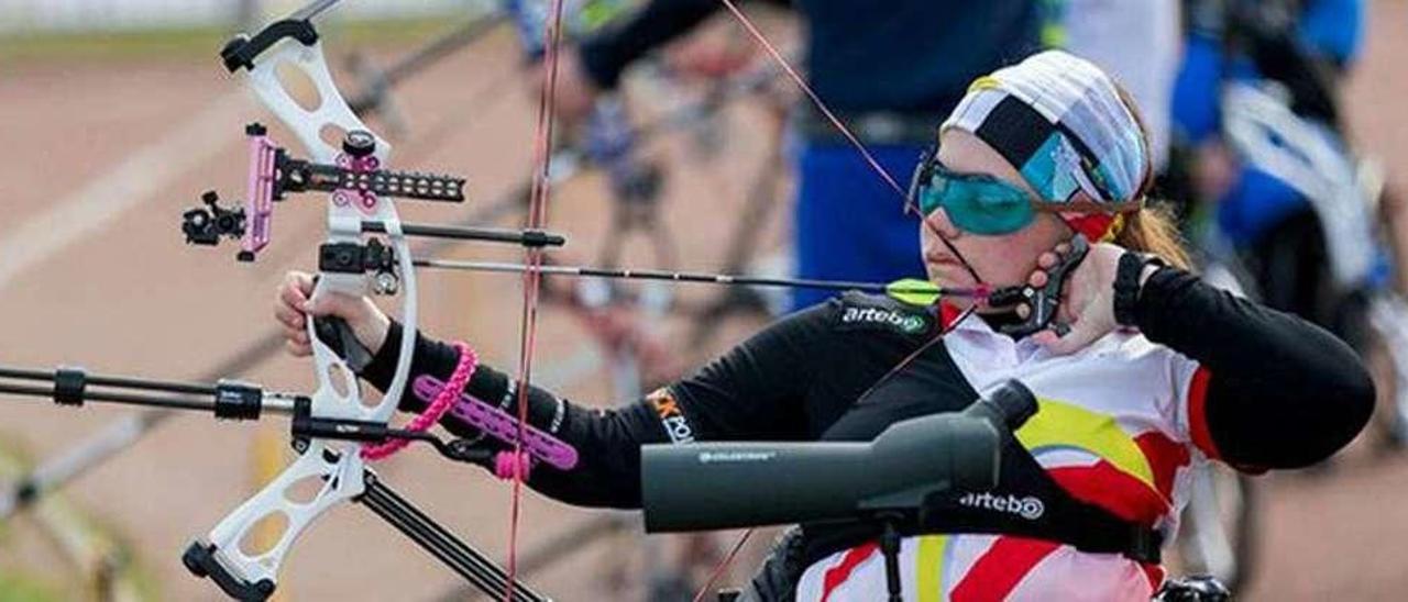 Liliana Oliveros, en plena competición en Río de Janeiro.