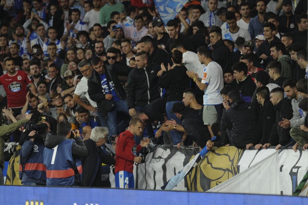 La afición se lo pasó en grande ante el Málaga