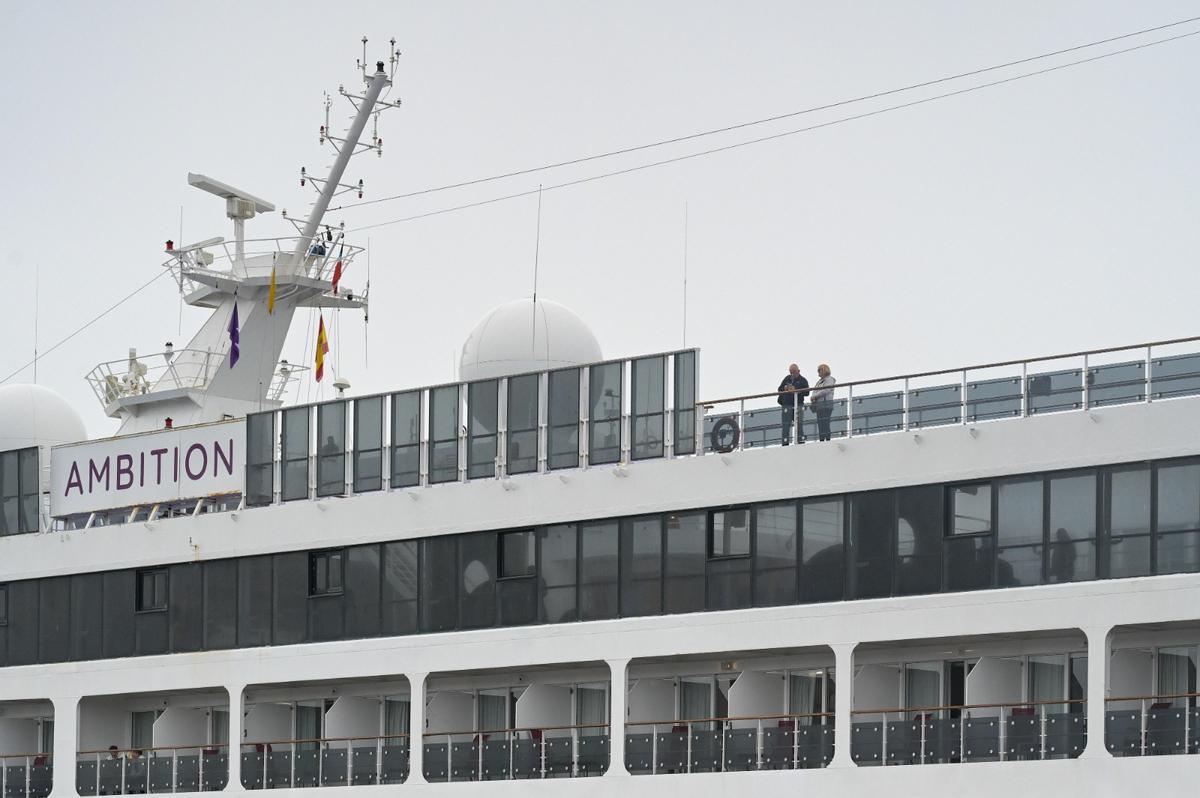 El crucero a su llegada a La Coruña