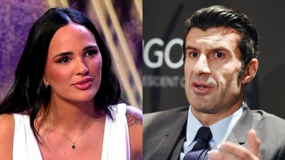 Claudia Bavel y Luis Figo