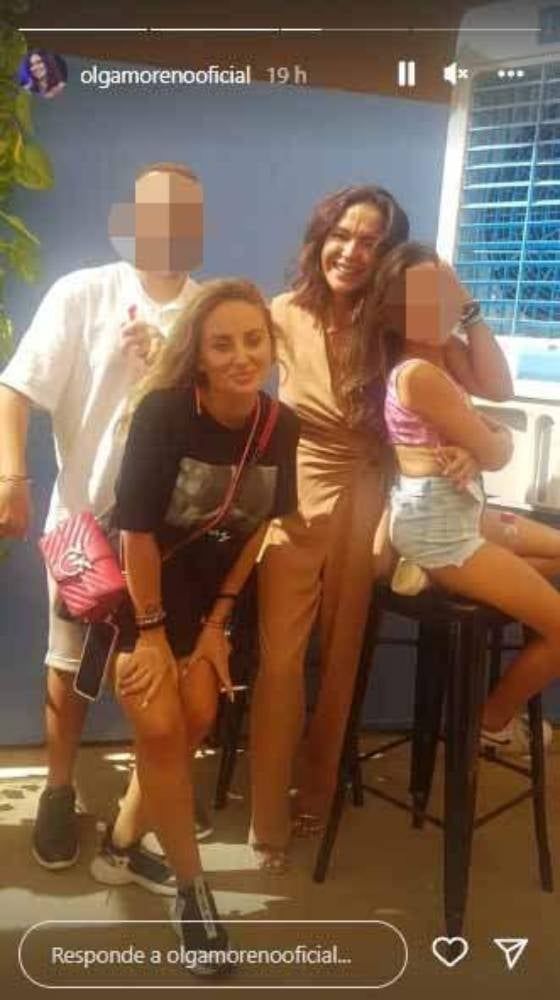 Olga Moreno con los hijos de Antonio David Flores en Instagram