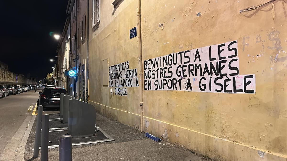 Escrito en catalán en Aviñón en solidaridad con Gisèle Pelicot.