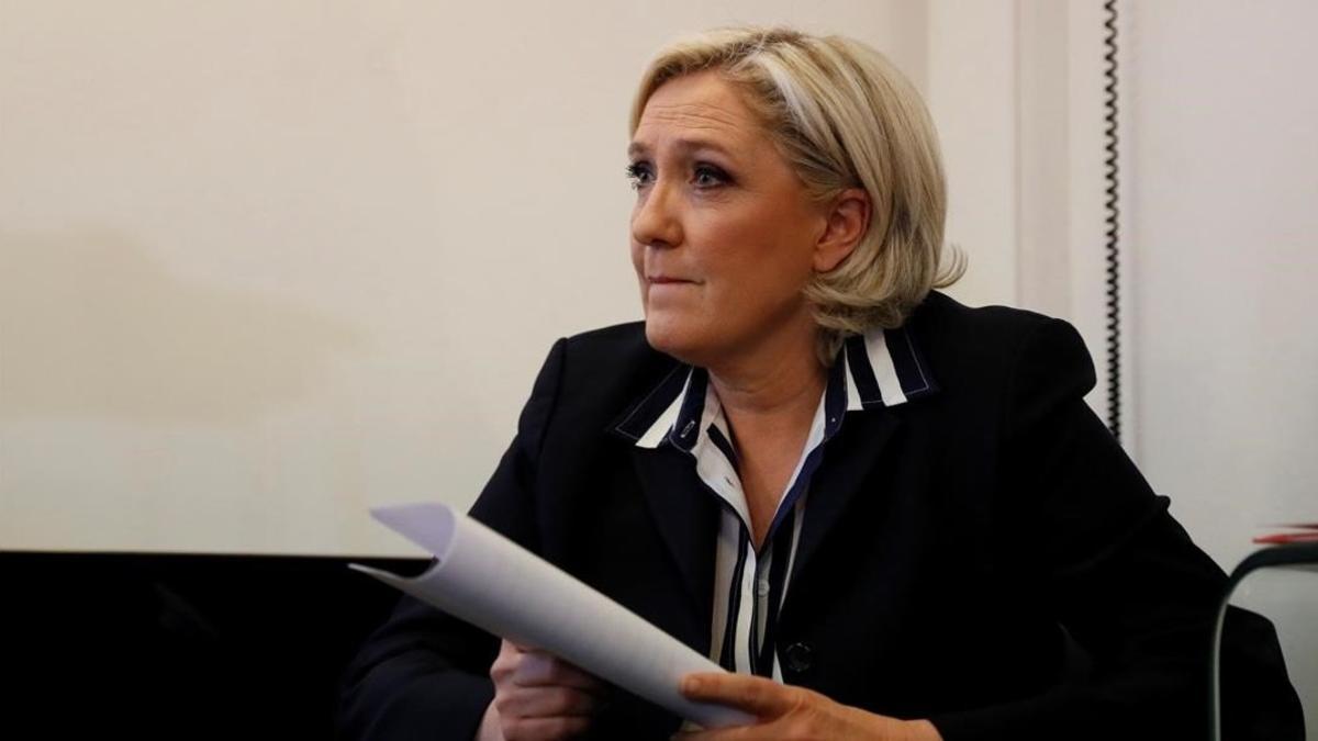 La candiata a la presidencia francesa, Marine Le Pen.