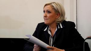 La candiata a la presidencia francesa, Marine Le Pen.