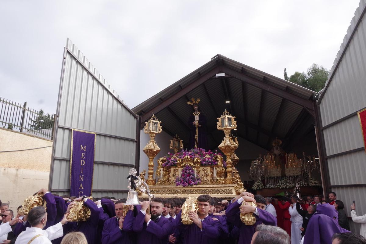 Trono de Jesús de Medinaceli el viernes 27 de marzo de 2026 en Málaga