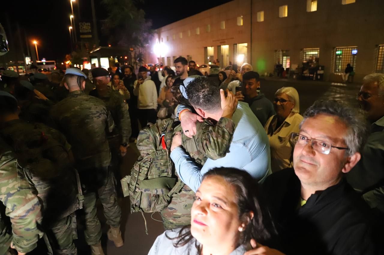 La llegada de los militares de la BRI X desde el Líbano
