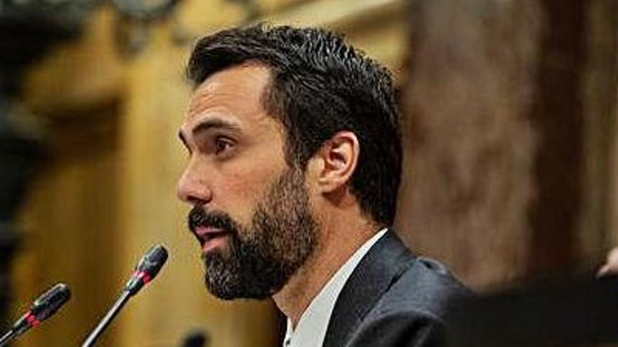 El president del Parlament, Roger Torrent