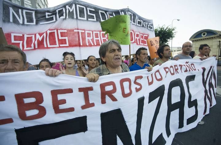 Percebeiros furtivos de O Portiño piden licencias