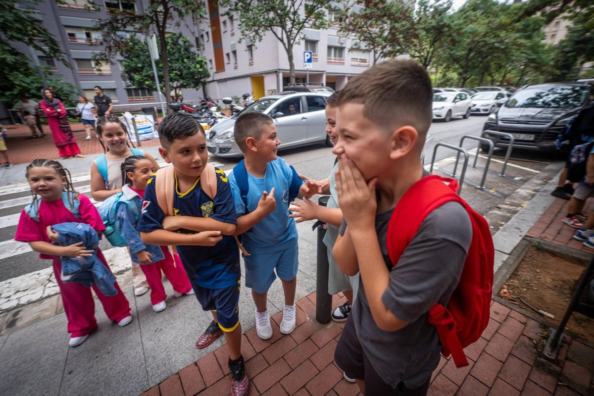 Vuelta al cole en el Institut Escola Canyelles de Barcelona
