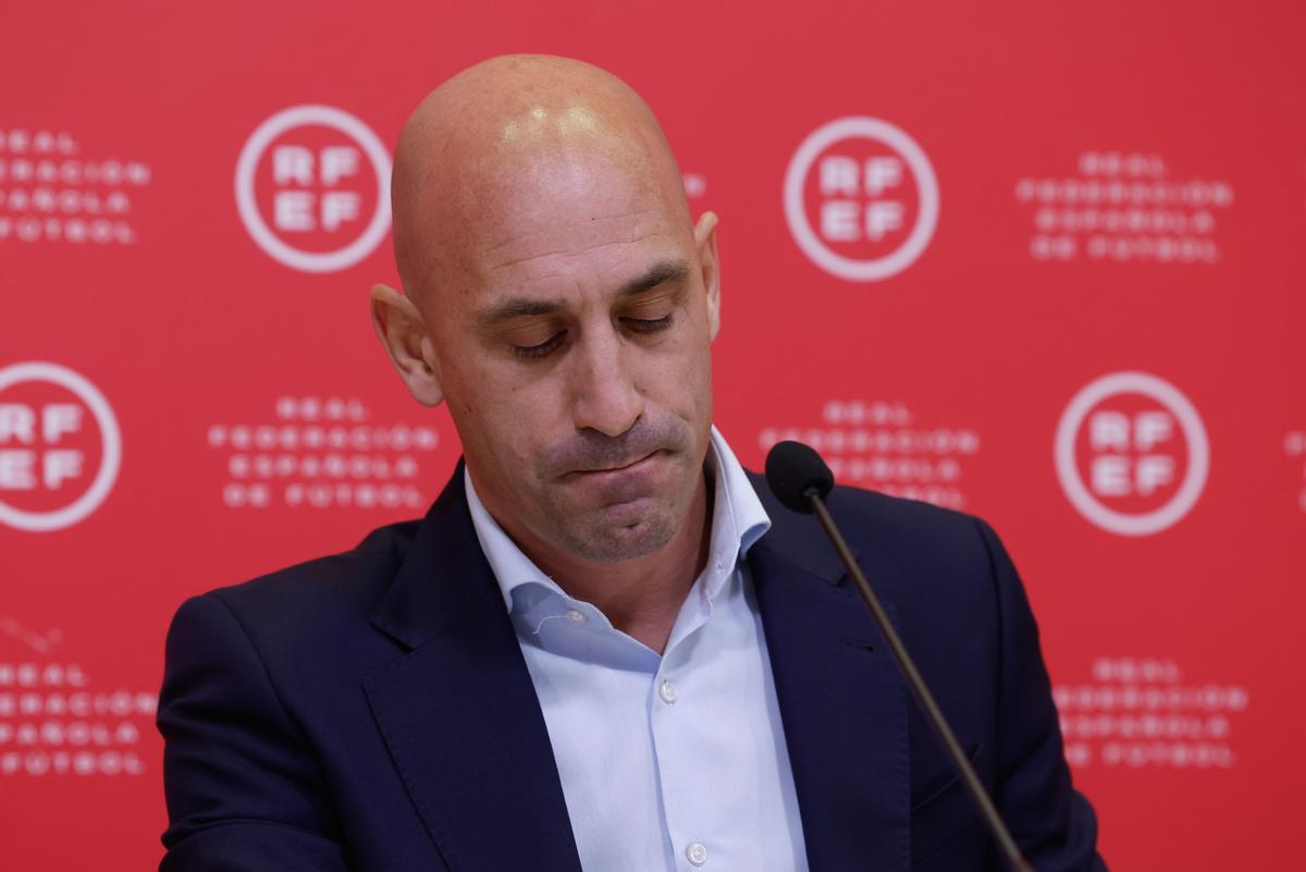 El presidente de la Federación Española de Fútbol, Luis Rubiales, en una foto de archivo. EFE/JJ Guillén