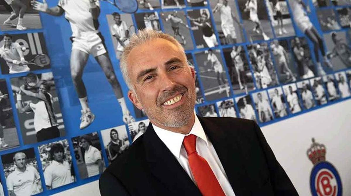 Joan Margets, durant l’acte a l’RCT Barcelona en què ha oficialitzat la seva candidatura a la presidència de la Federació Internacional de Tennis. Joan Margets, durant l’acte a l’RCT Barcelona en què ha oficialitzat la seva candidatura a la presidència de la Federació Internacional de Tennis.