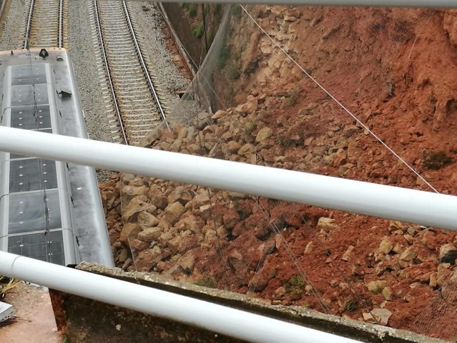 Descarrilament d'un tren a Vacarisses