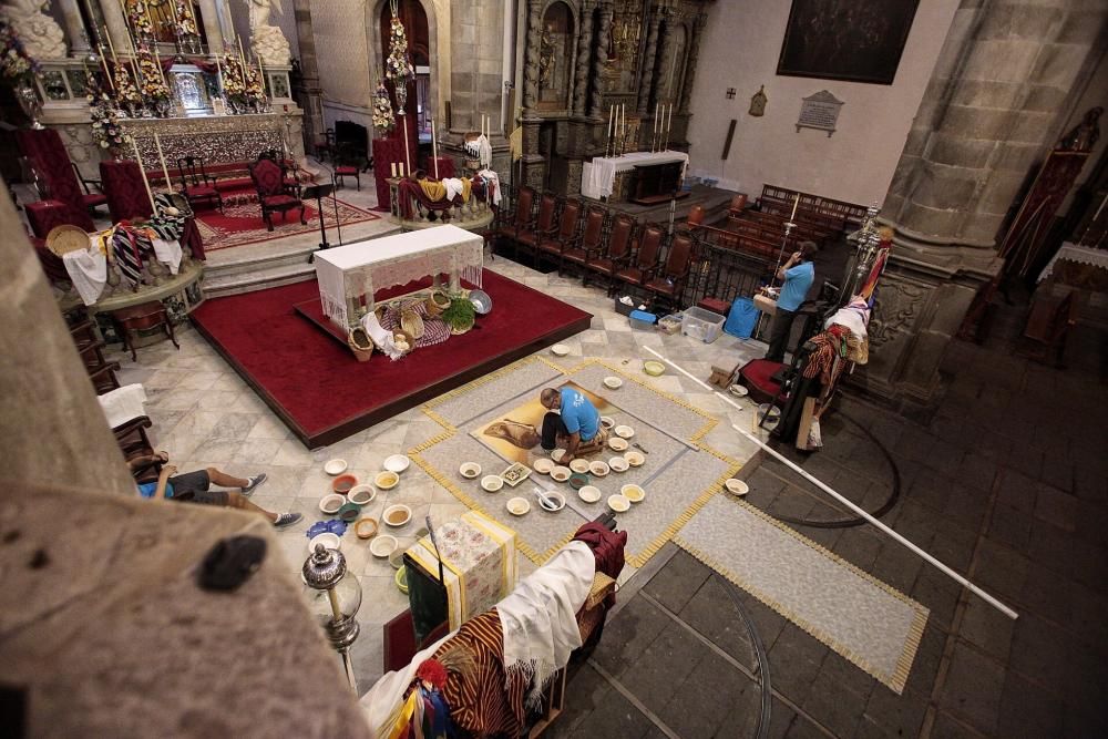 Histórica alfombra del Corpus de La Orotava