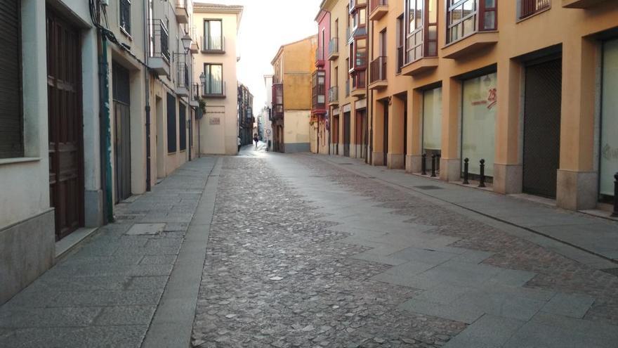 El Casco Histórico durante esta mañana de lunes.