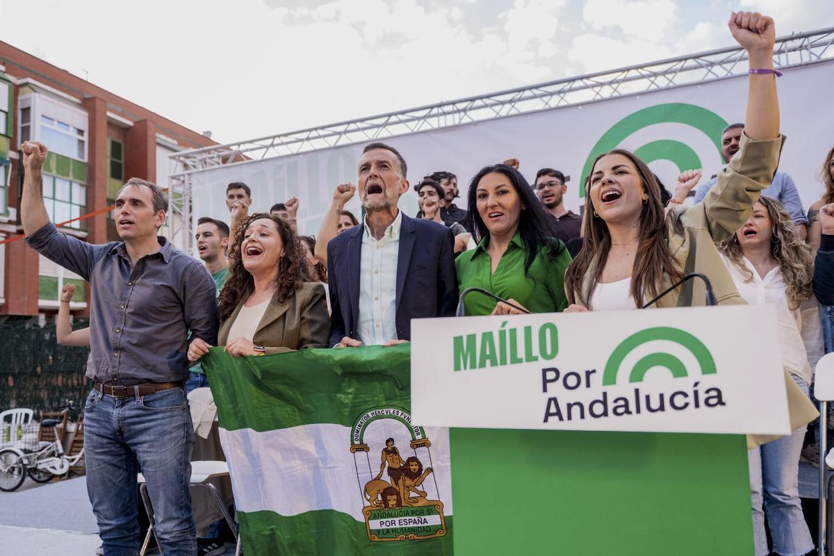 Las imágenes del cierre de campaña en Andalucía
