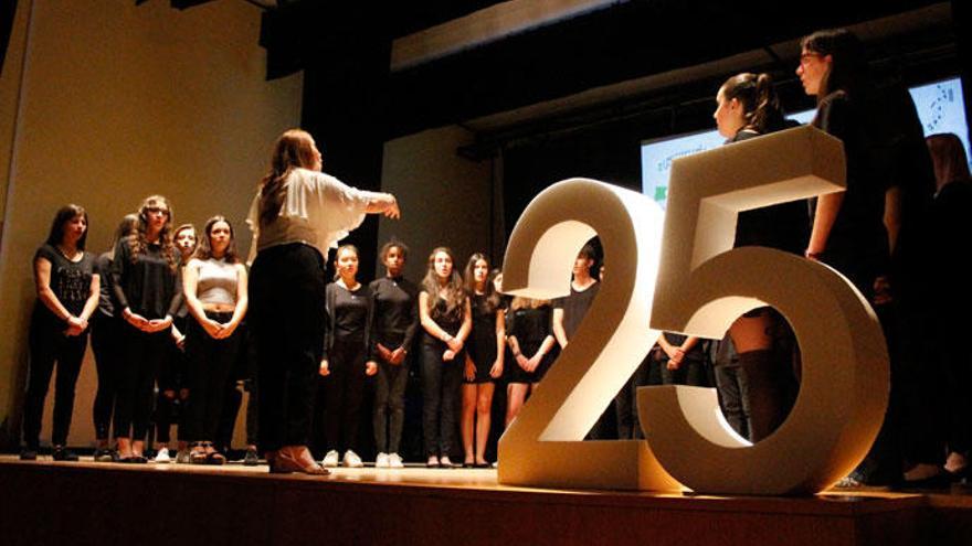 Actuación en la celebración de los 25 años del Conservatorio de Culleredo, en junio pasado.