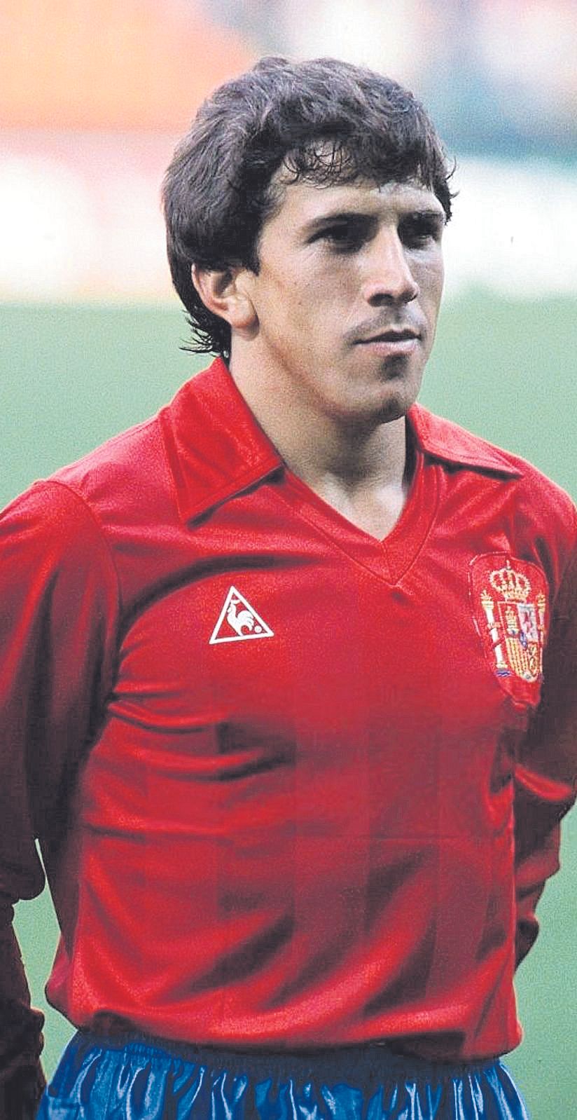 Víctor Muñoz, jugador aragonés con más partidos en la Selección Española de Fútbol.