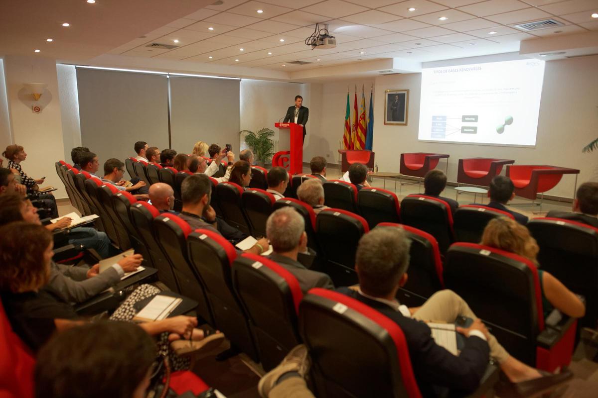Un momento de la sesión matinal del I Congreso de Energía celebrado este miércoles en Cámara Castellón