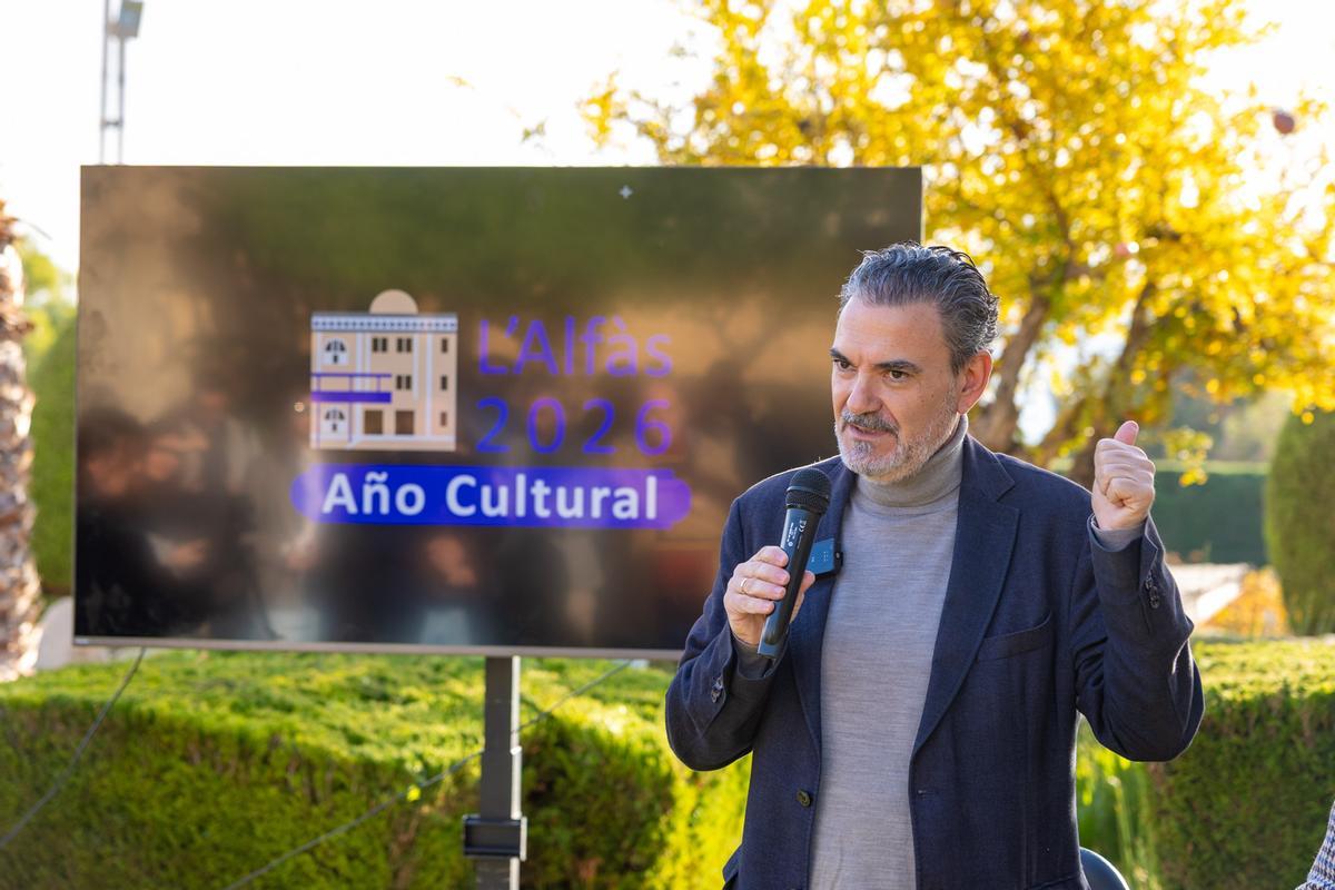 El alcalde, presentando los proyectos para 2026, con la cultura en primera línea.