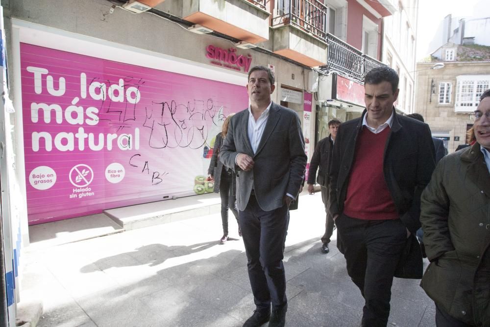 Baño de masas de Pedro Sánchez en A Coruña