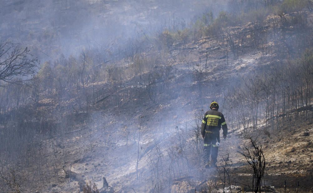 El desolador paisaje de la Calderona tras el incendio