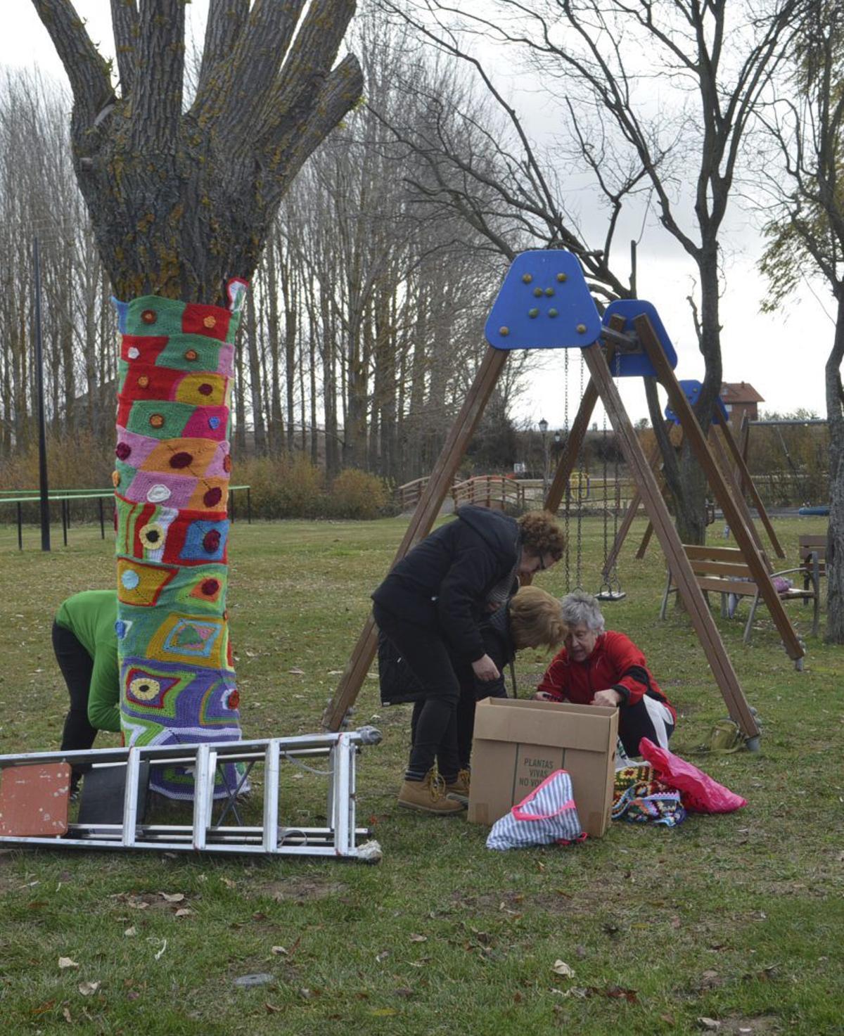 San Pedro se viste de ganchillo por Navidad