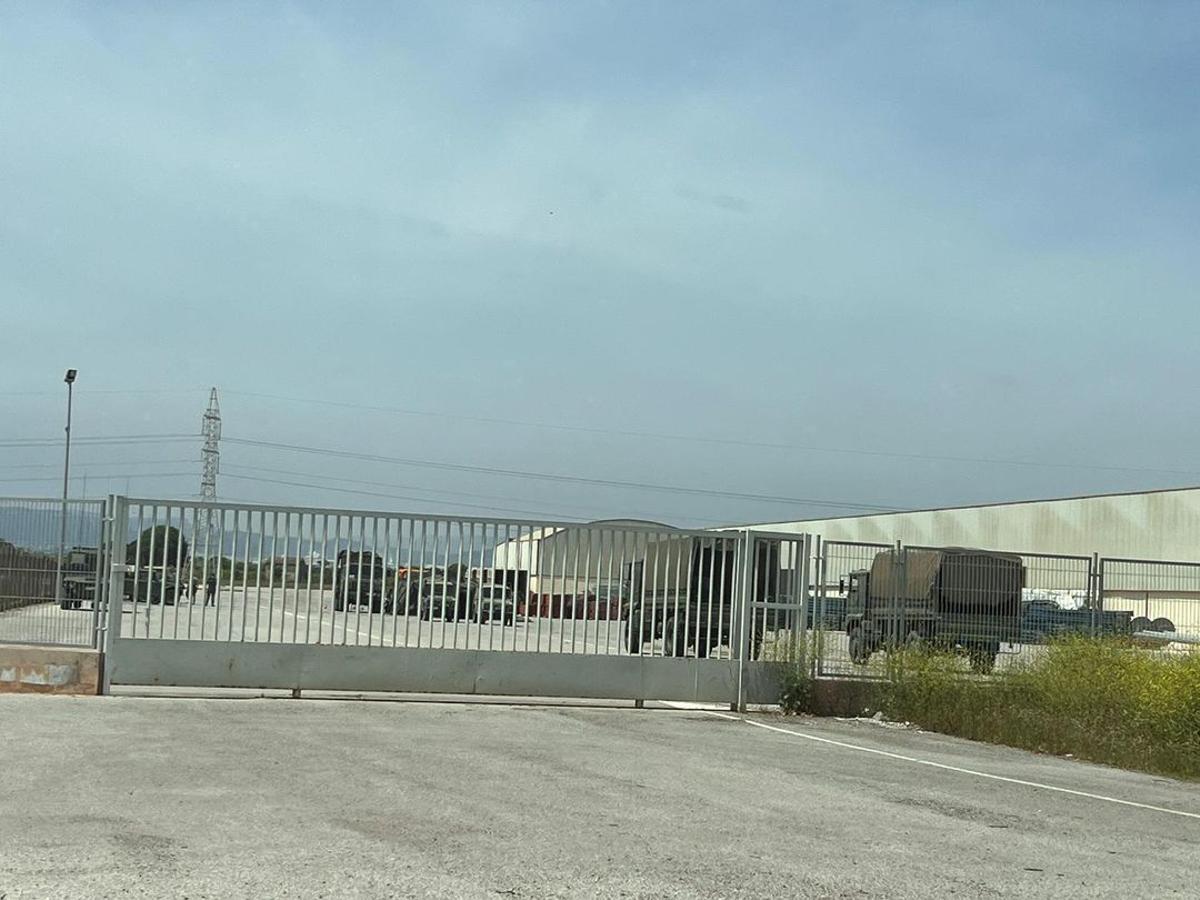 Imagen del convoy del Ejército de Tierra en Vila-real.