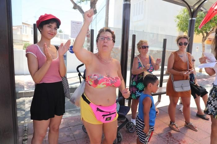 Protesta del sector de la hostelería en La Manga