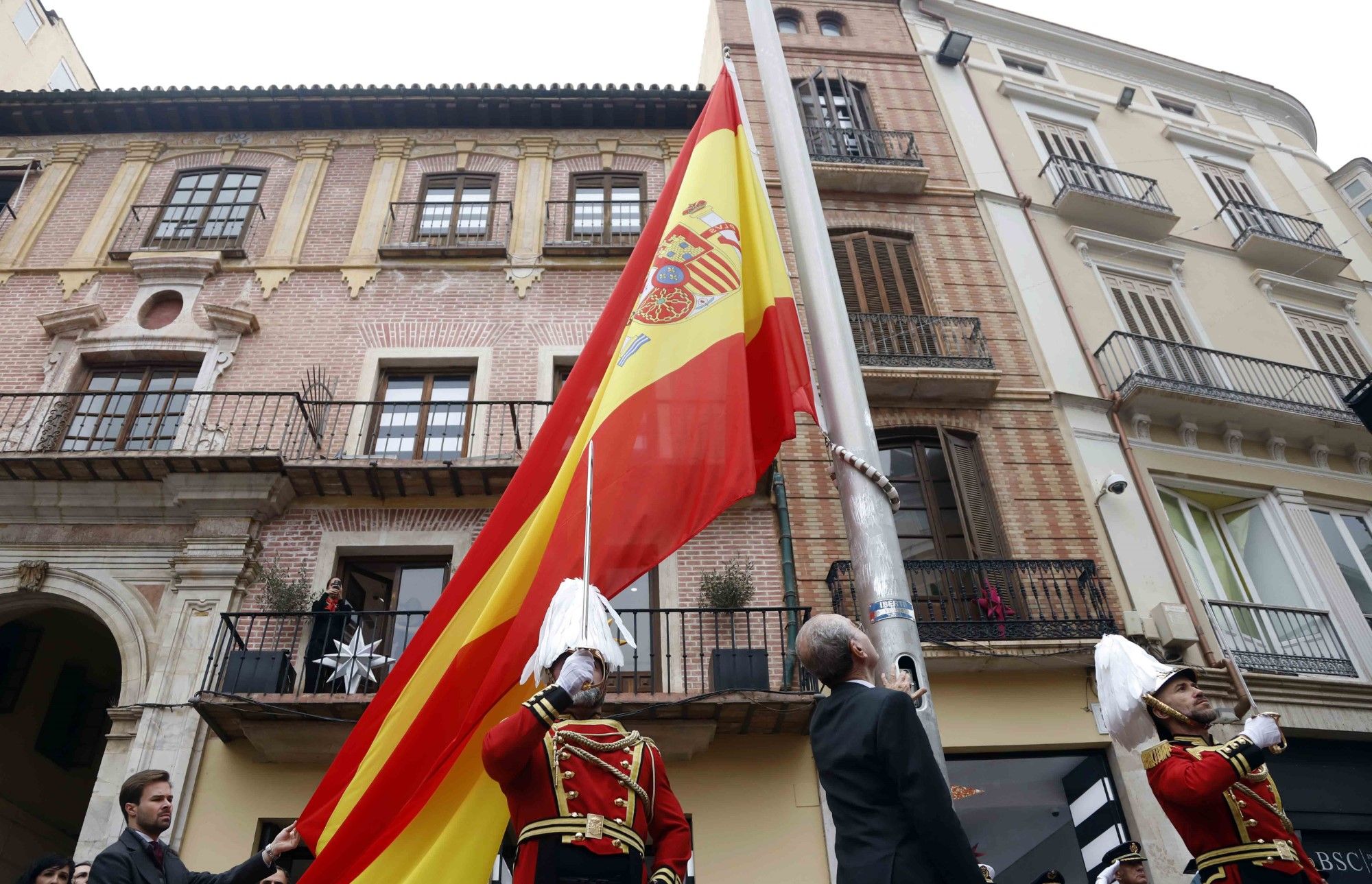 Málaga rinde homenaje a la Constitución Española en su 45 aniversario