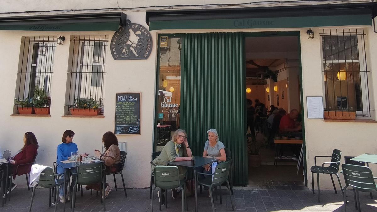 La entrada del restaurante Cal Gausac.