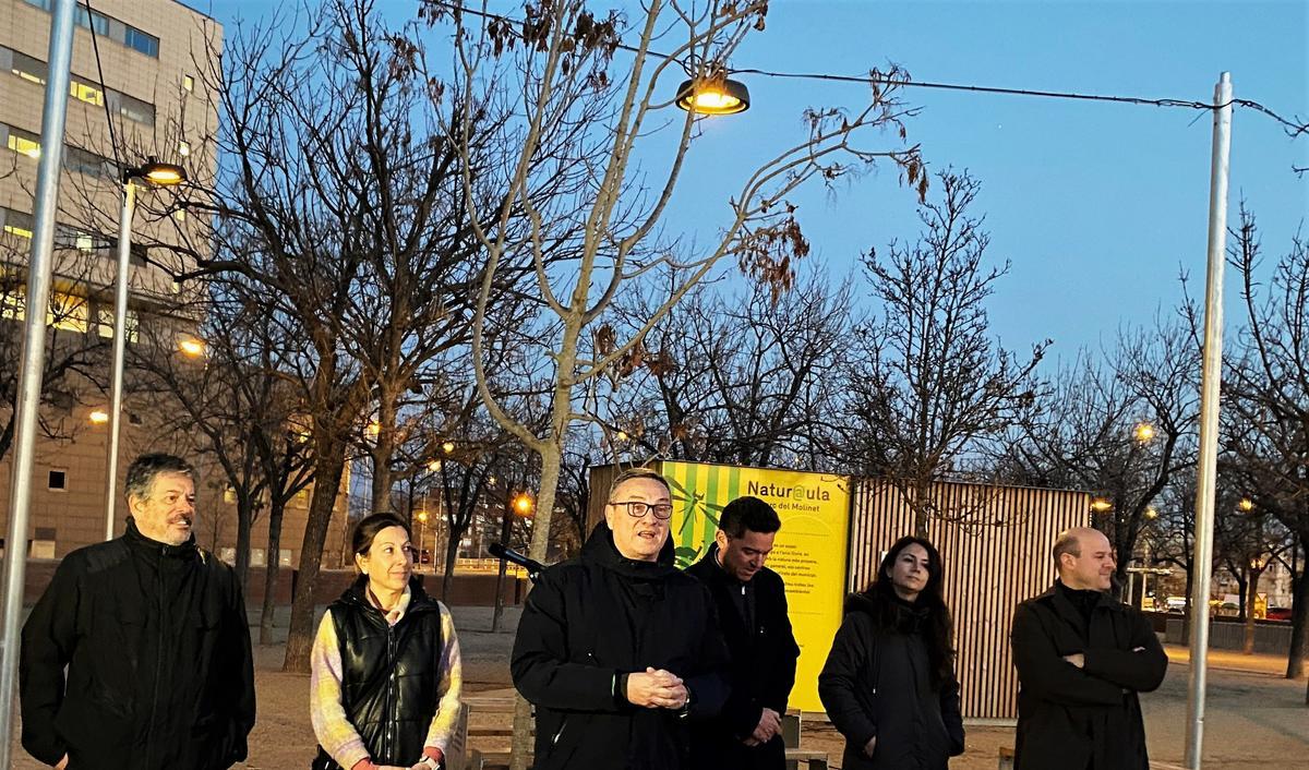 Instal·len un nou enllumenat al parc del Molinet de Santa Coloma que «afavoreix la biodiversitat»