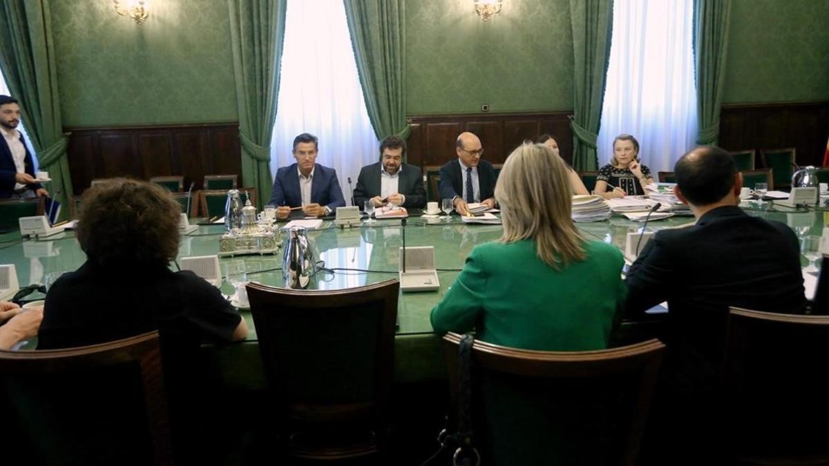 Reunión de la comisión de investigación de la 'operación Cataluña'.