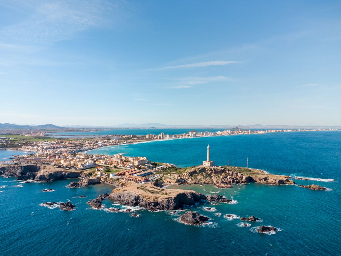 Perspectiva aérea de La Manga