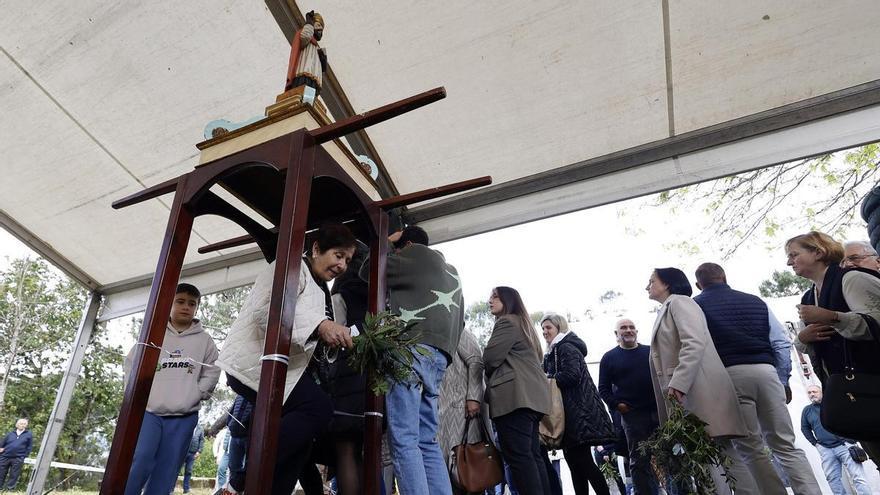 Todo listo para la romería de San Cibrán de Tomeza en Pontevedra