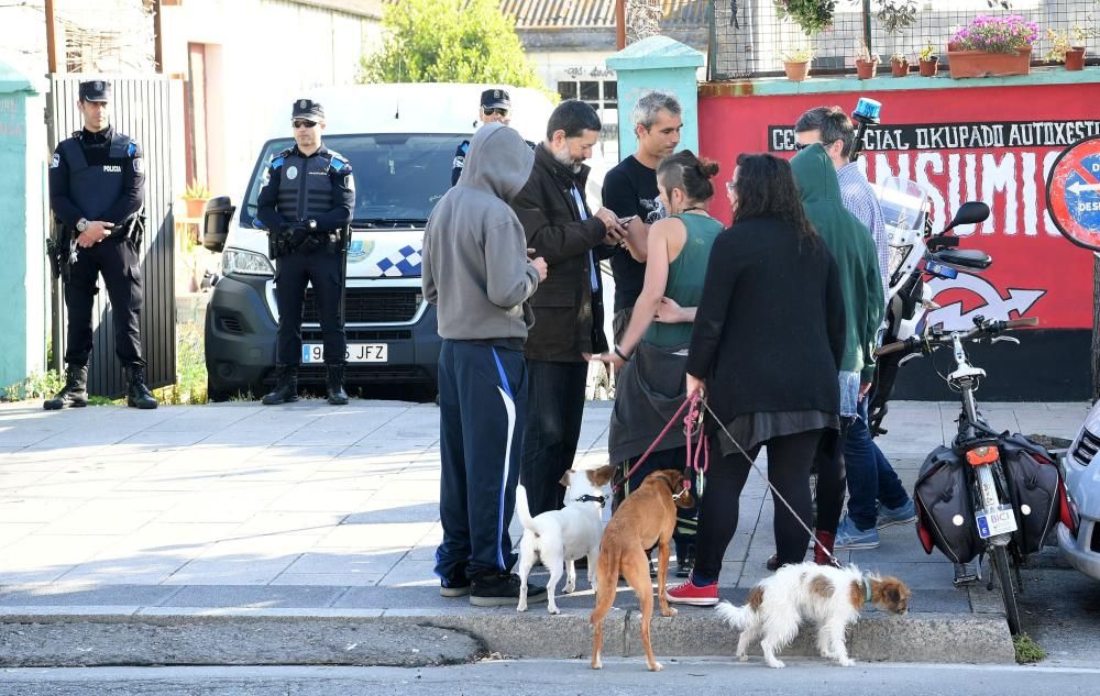 La policía recupera la Comandancia sin okupas