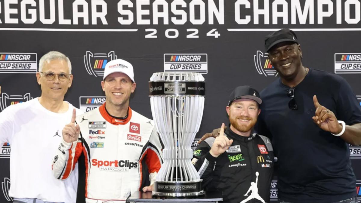 Jordan y su equipo, en NASCAR