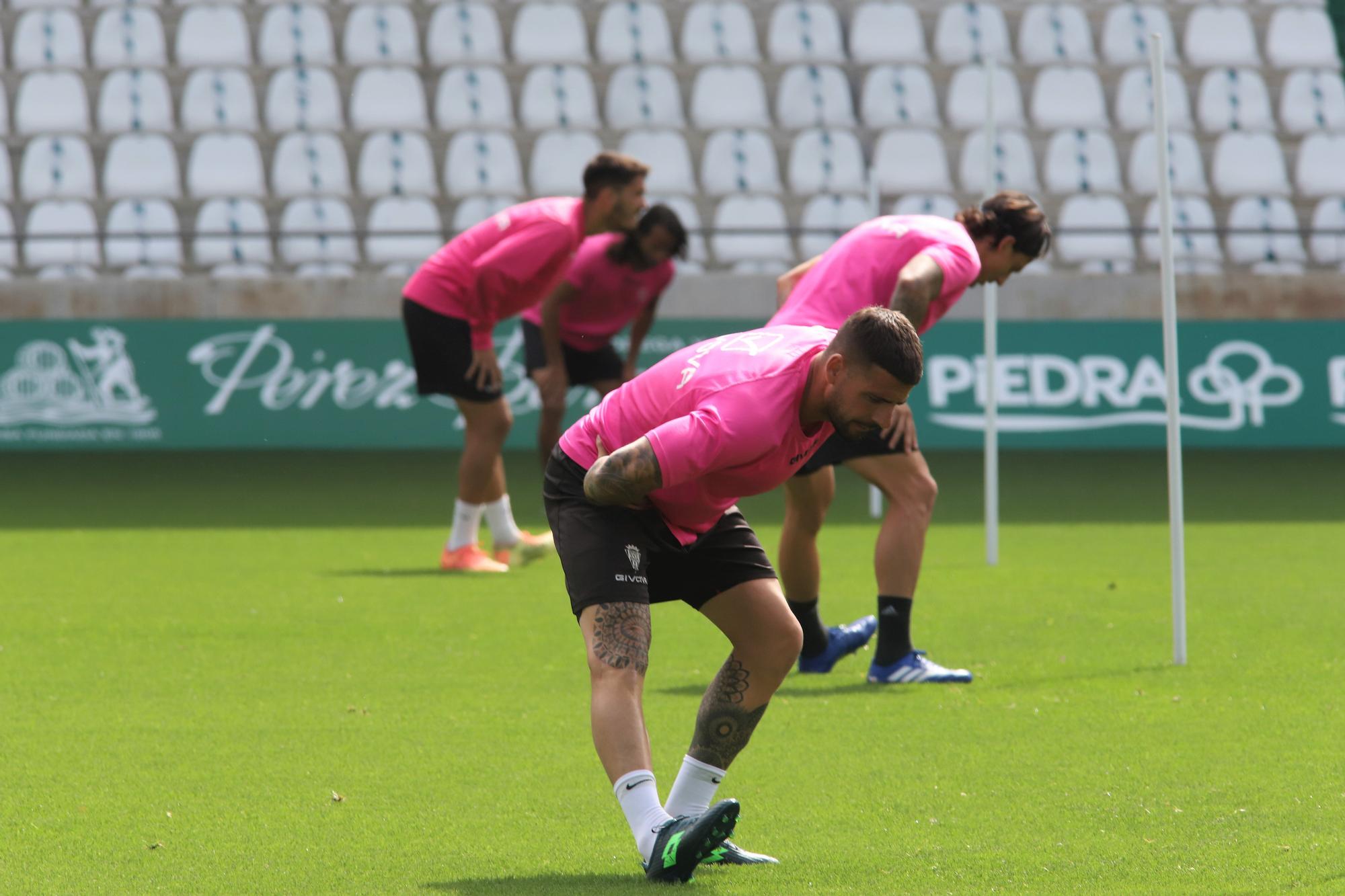 Primer entrenamiento de Germán Crespo como entrenador del Córdoba CF