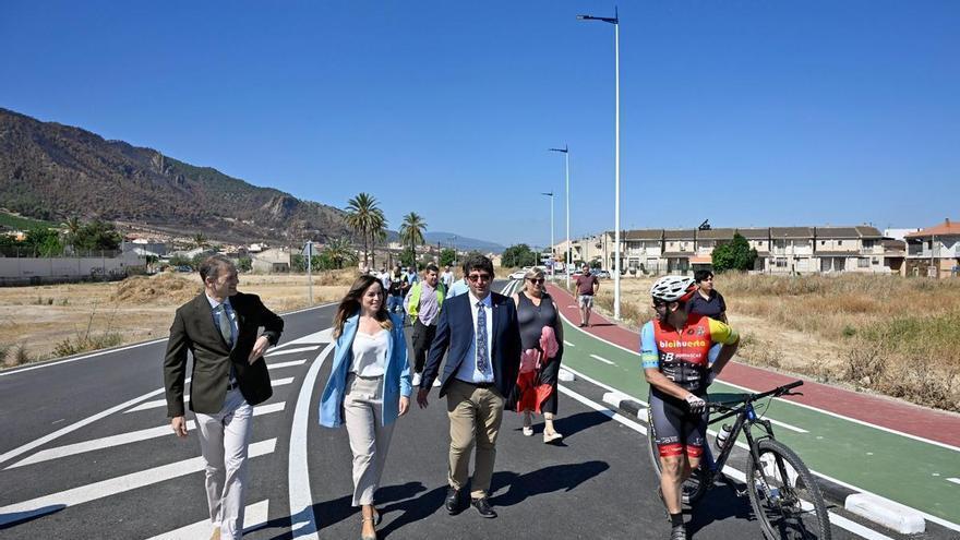 Un 'respiro' para el tráfico en Murcia: La alcaldesa inaugura un nuevo vial en San José de la Vega