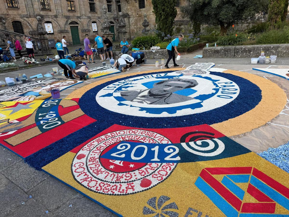 Alfombristas do Morrazo na gran alfombra no corazón de Galicia Alfombristas do Morrazo na gran alfombra no corazón de Galicia