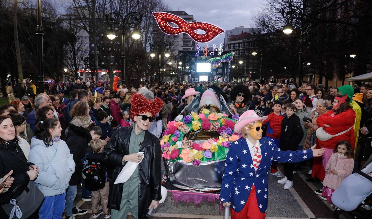 Un momento del Antroxu del pasado año en Gijón.