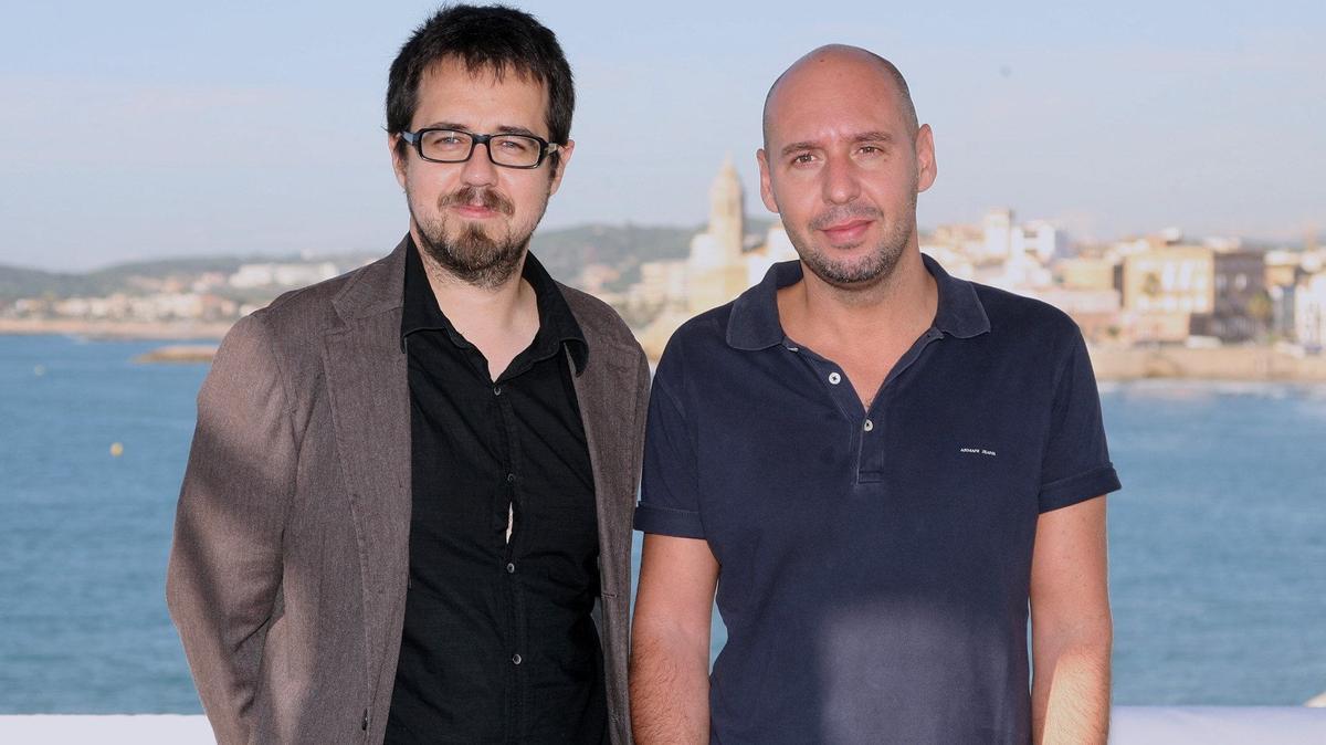 Paco Plaza y Jaume Balagueró, tras la presentación de '[REC]' en Sitges-2007