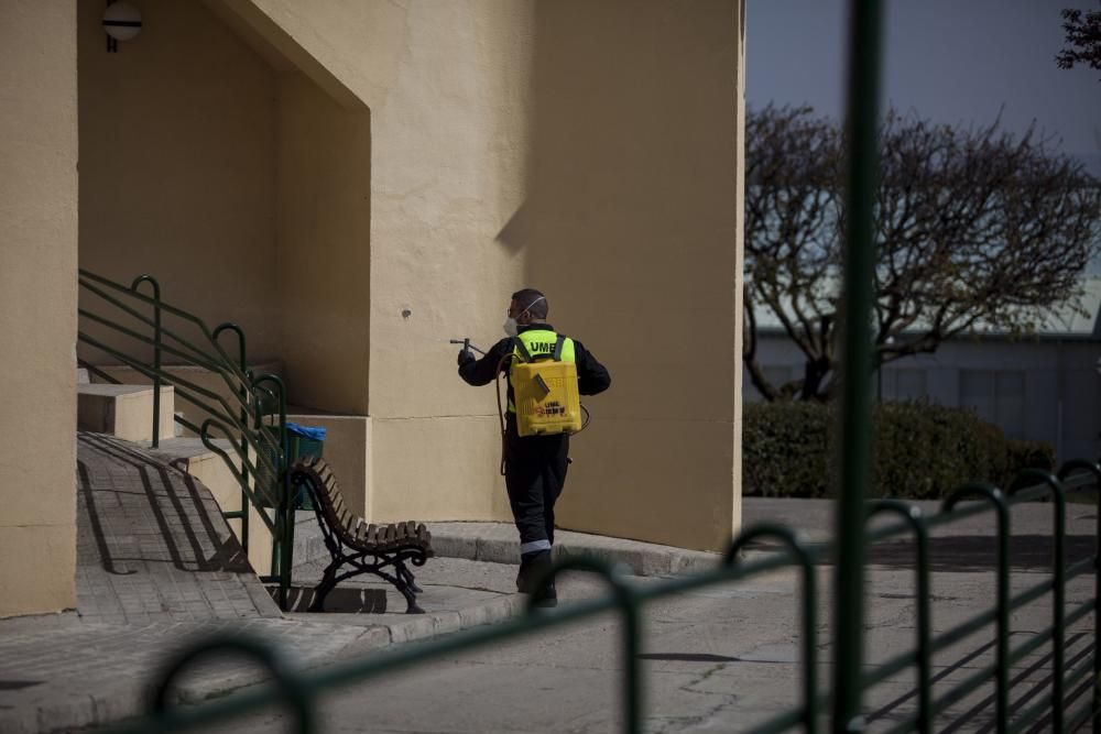 Así ha actuado la UME para la desinfección de las residencias de mayores en la provincia